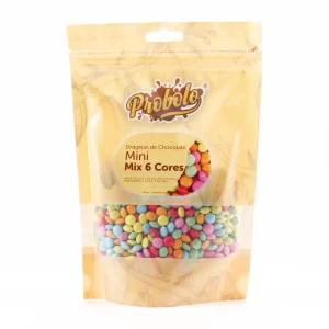 Drageias de Chocolate Mini Mix 6 Cores – 250gr