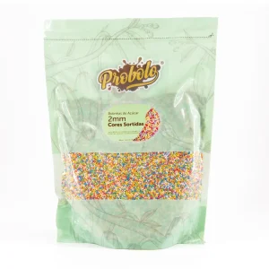 Açúcar às Bolinhas Cores Sortidas 2mm – 1kg