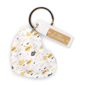 Porta-chaves Elisabete Estampado Peixinhos