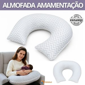 Almofadada de Amamentação para Bebê Travesseiro Macia e Confortável Monolo